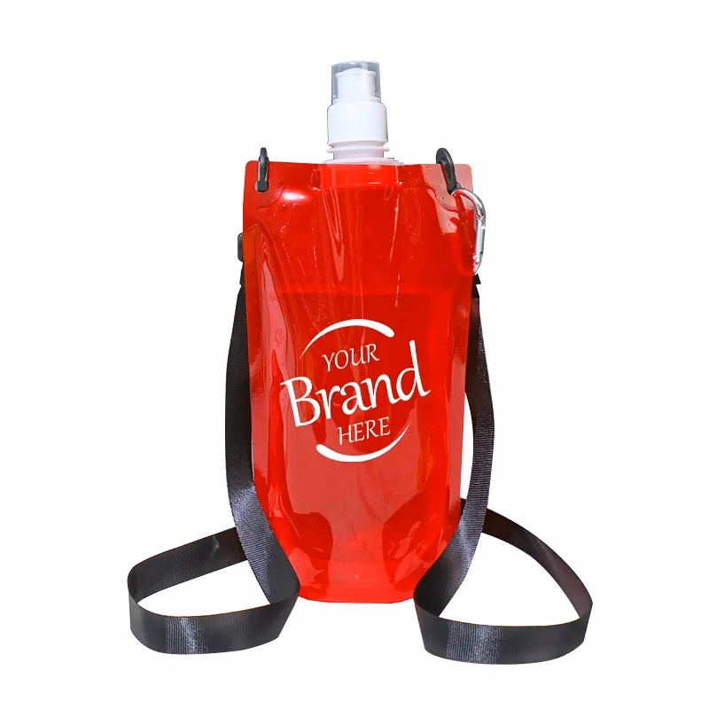 Foldable Water Bottle With Lanyard