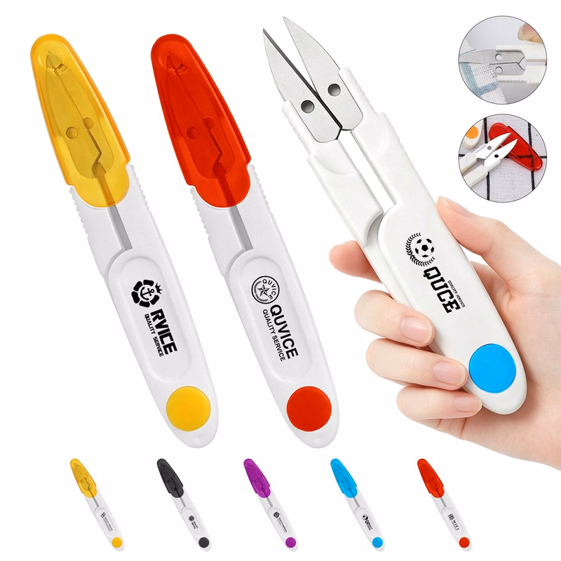 4 3/5" L Colored Transparent Scissors With Cover