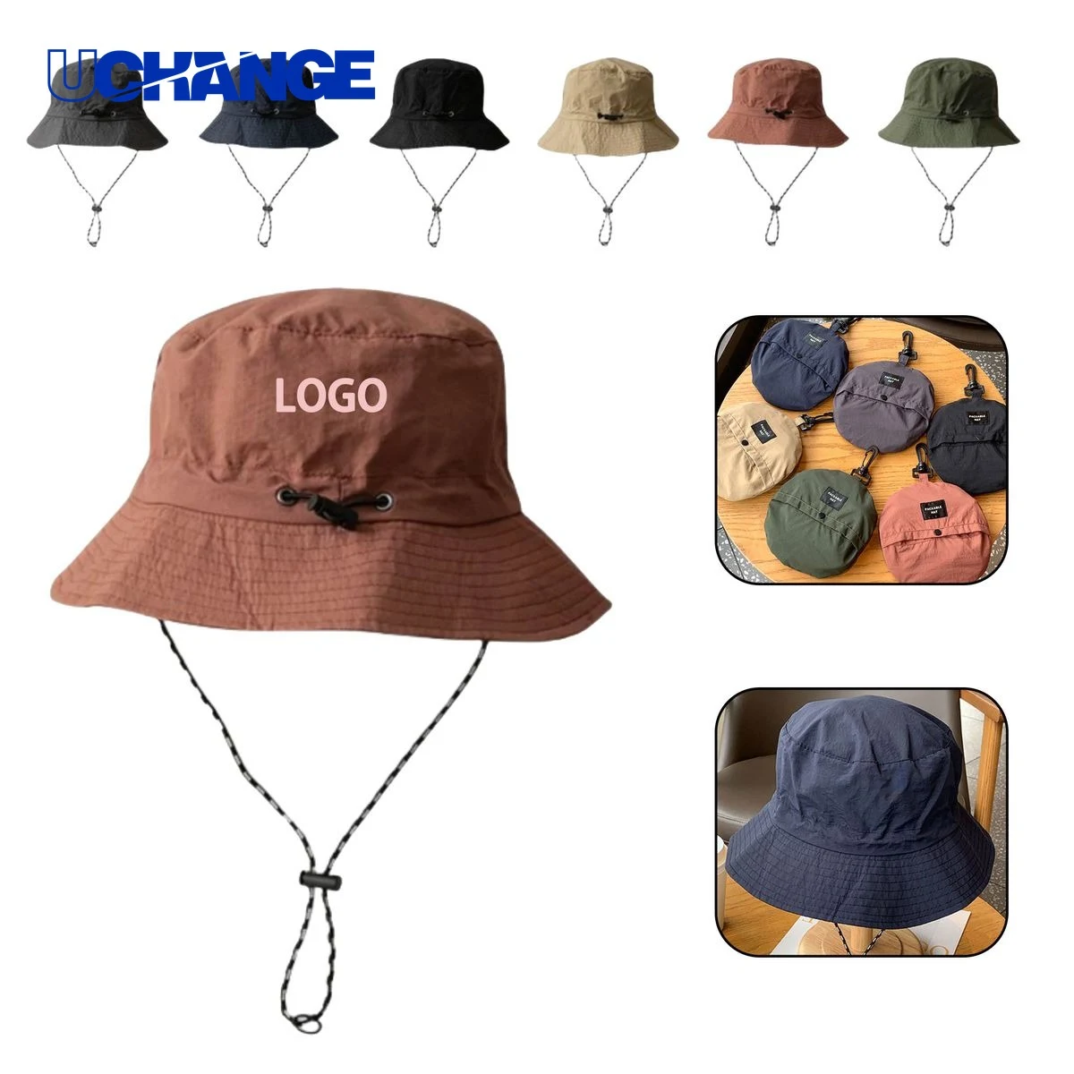 Foldable Polyester Fisherman Hat for Outdoor Use 1