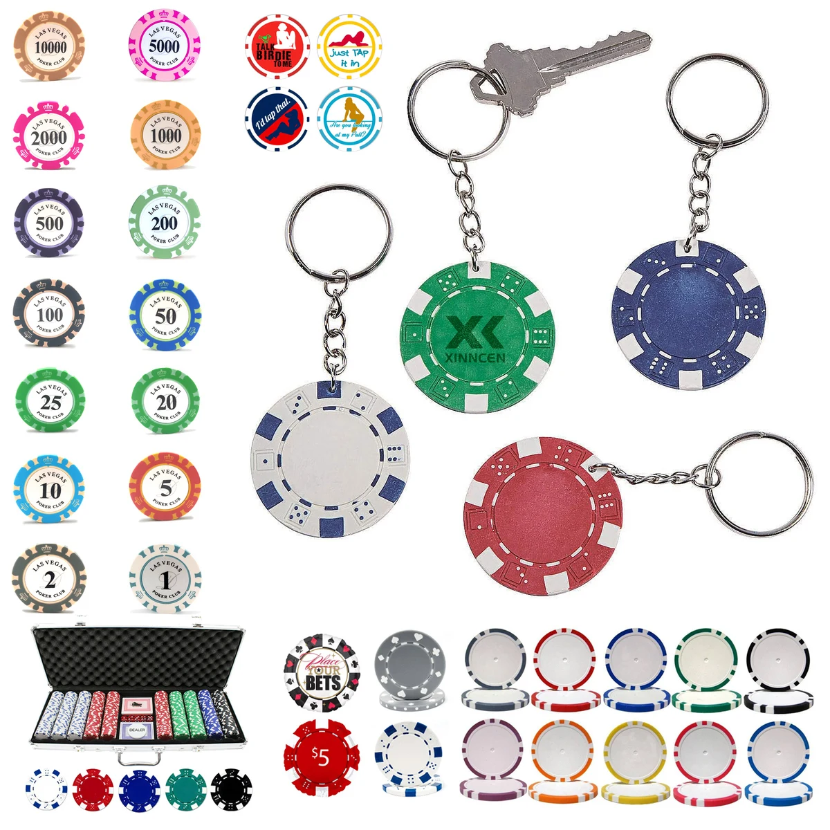 11.5g Dice Poker Chip 1