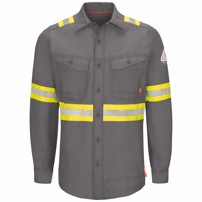 Bulwark® iQ Series® Endurance Men's FR Enhanced Visibility Work Shirt