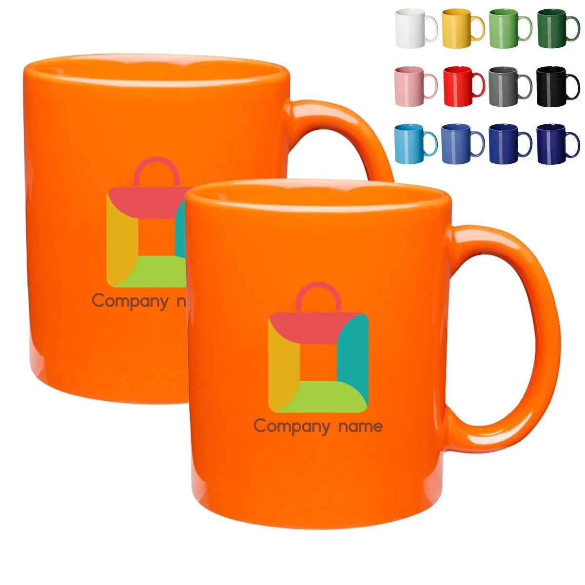 MOQ50 11oz Ceramic Colored Coffee Mug 1