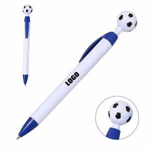 Football Shape Click Clip Pen