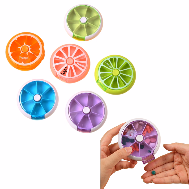 Portable 7-Compartment Pill Case