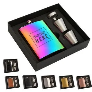 8oz Stainless Steel Flask Funnel Set 1