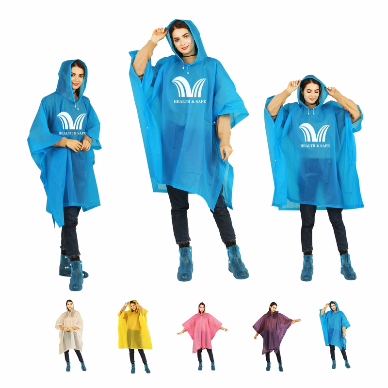 Portable EVA Raincoats for Adults Waterproof Poncho