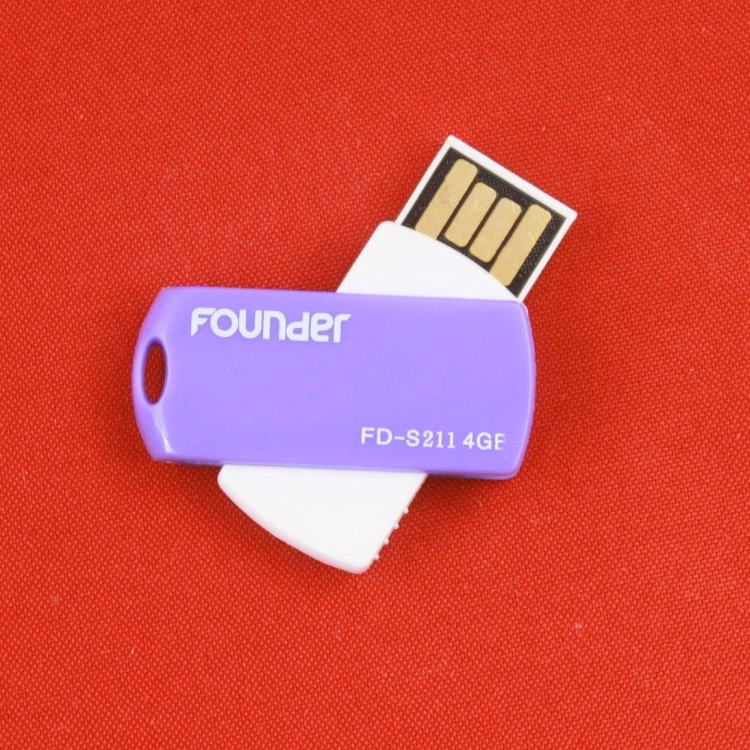 Popular Rectangle Swivel 2GB Flash Drive Flash Momery Disk