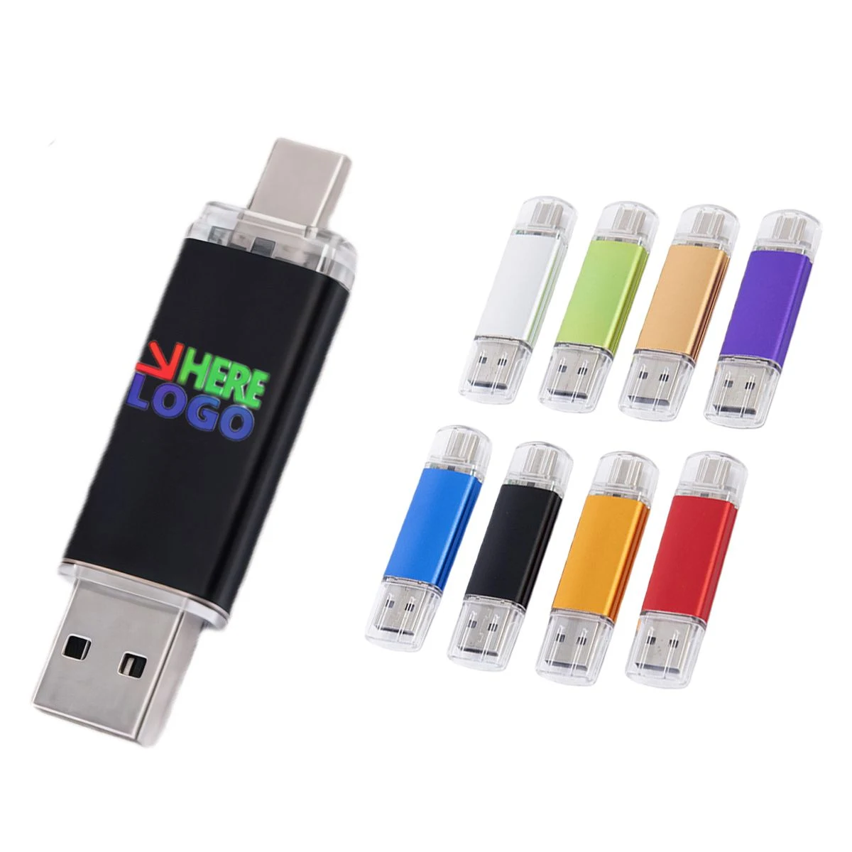 32 GB Type-C and USB 2-in-1 flash drive 1