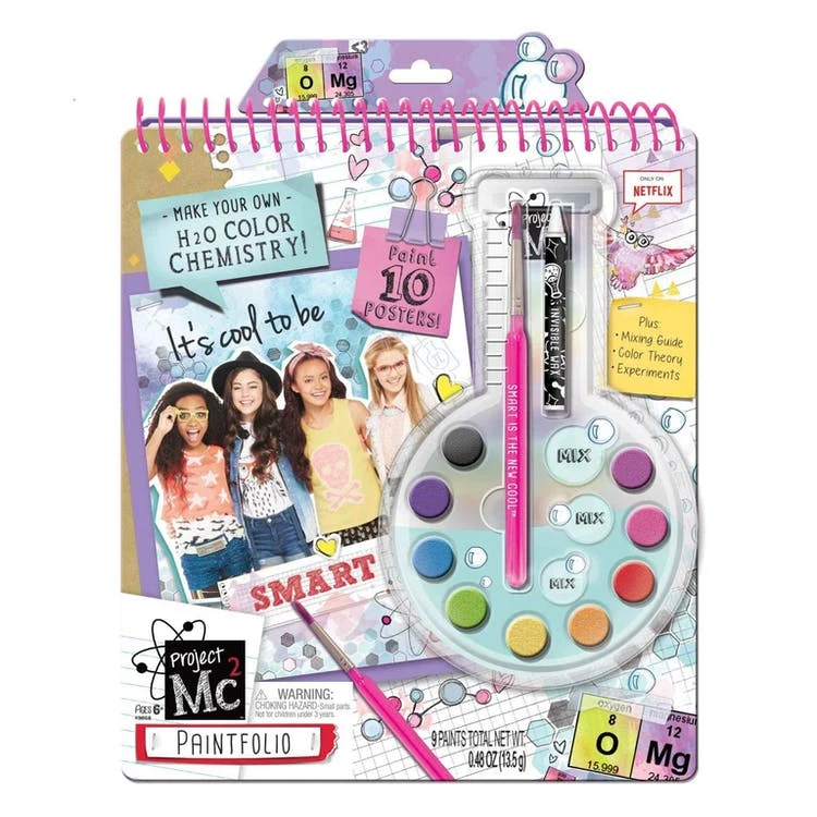 Paintfolio Art Kit - 9 Paints 10 Posters Ages 6+ 1