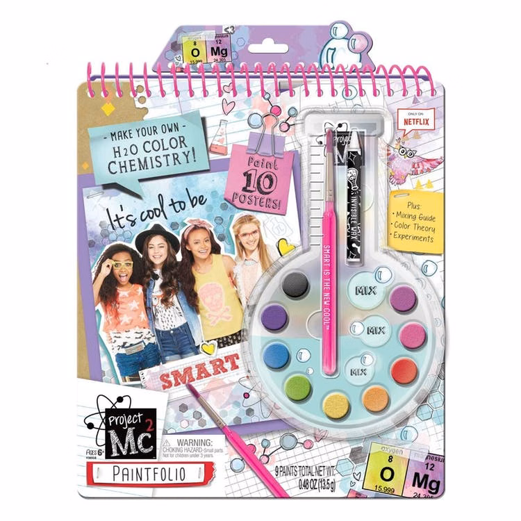 Paintfolio Art Kit - 9 Paints 10 Posters Ages 6+