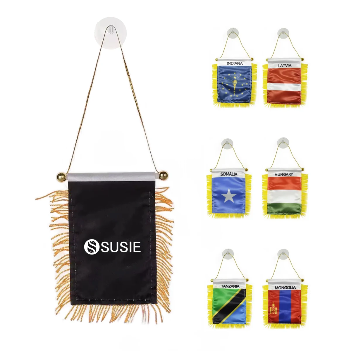 Custom Mini Country Pennant Flag 1