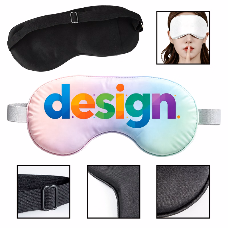 Satin Sleep Mask with Full-Color Imprint