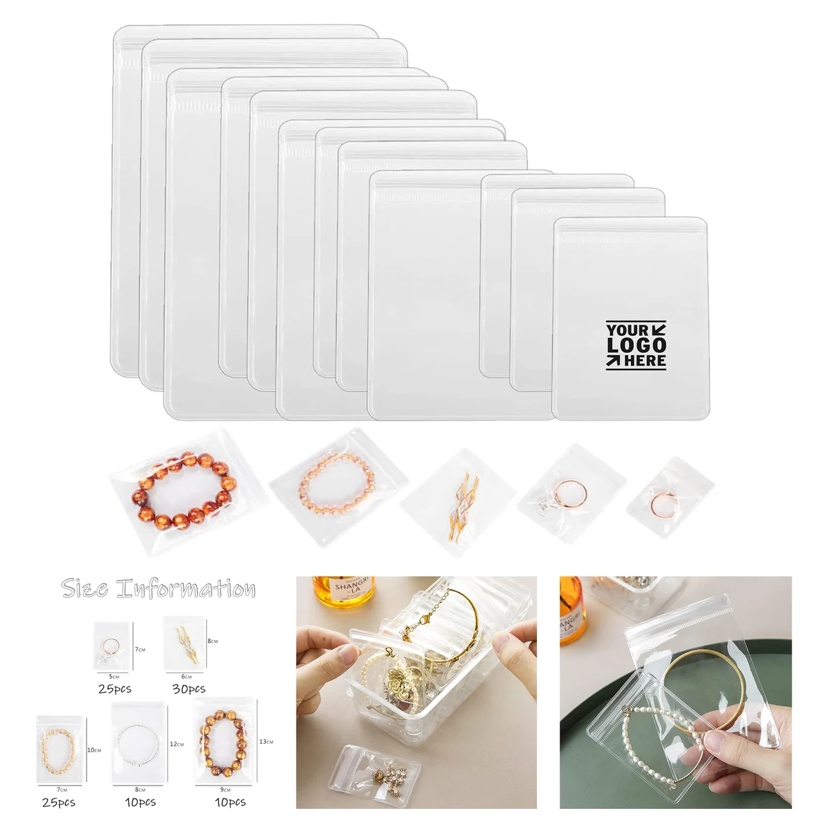Self Seal Clear Zipper Bag 1