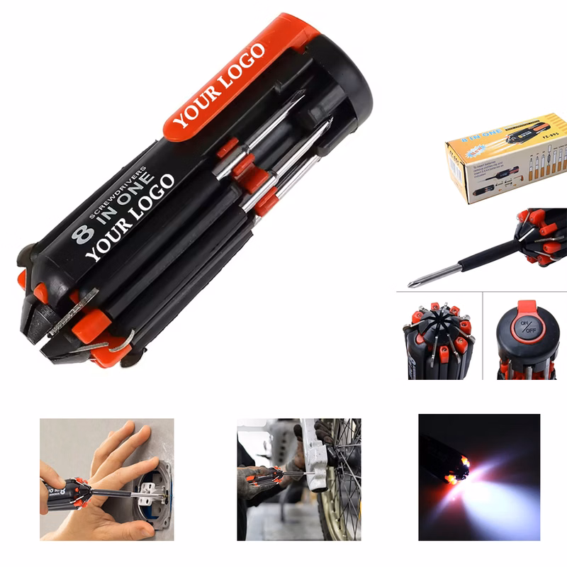 Multifunction Screwdriver With LED Torch