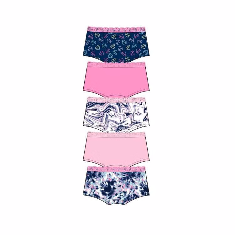 Girl's Cotton Boy shorts - Size 4-6X