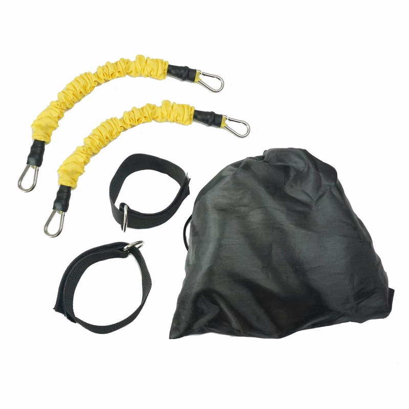 4pcs Stackable Ankle Resistance Bands with Cuffs Set