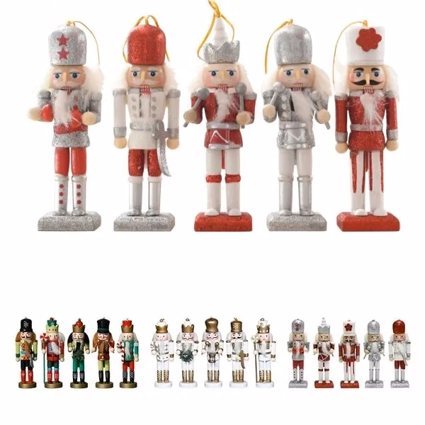 4.72" Nutcracker Christmas Wooden Ornaments