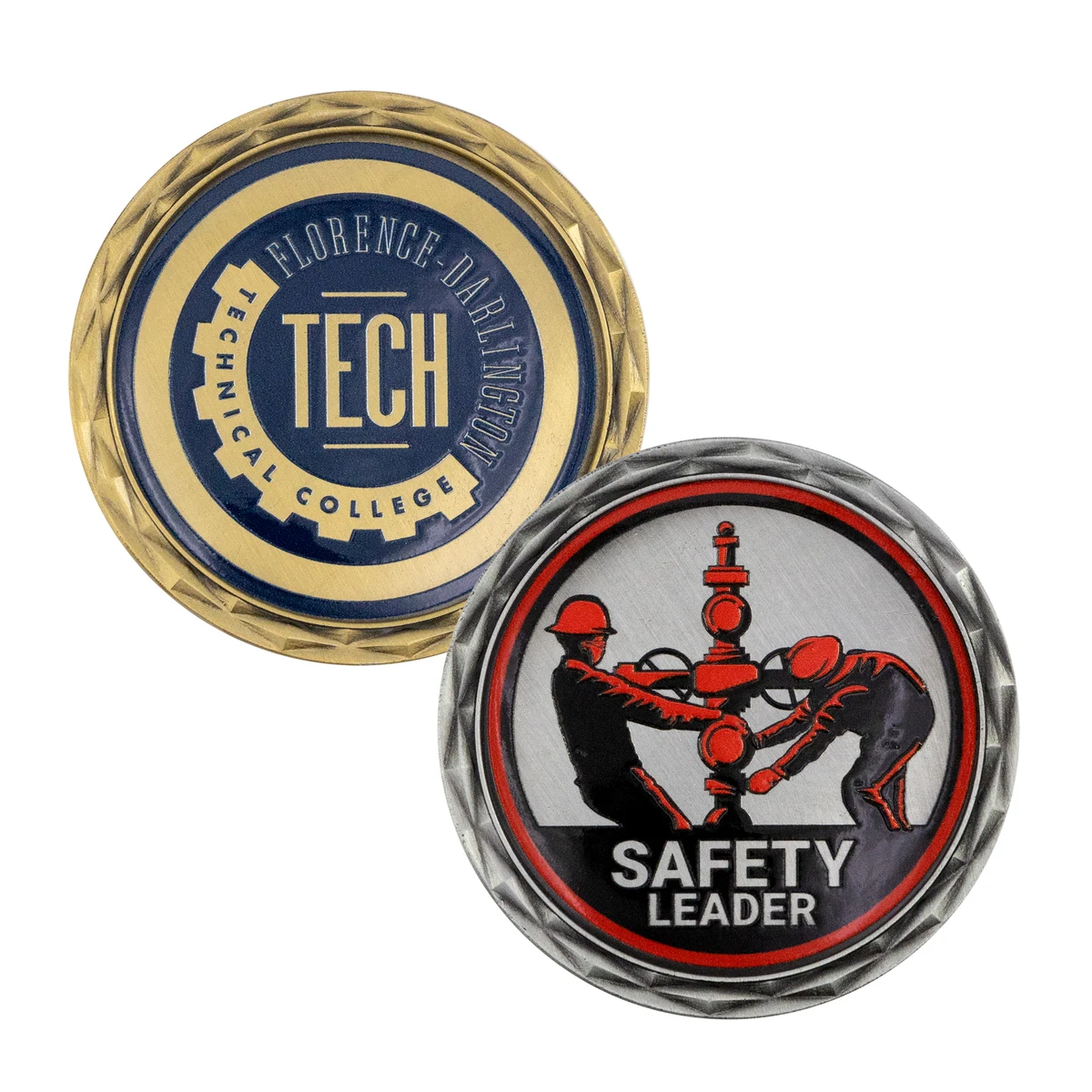 2" Speed Challenge Coin Diamond Border w/ 3D Texture Print 1