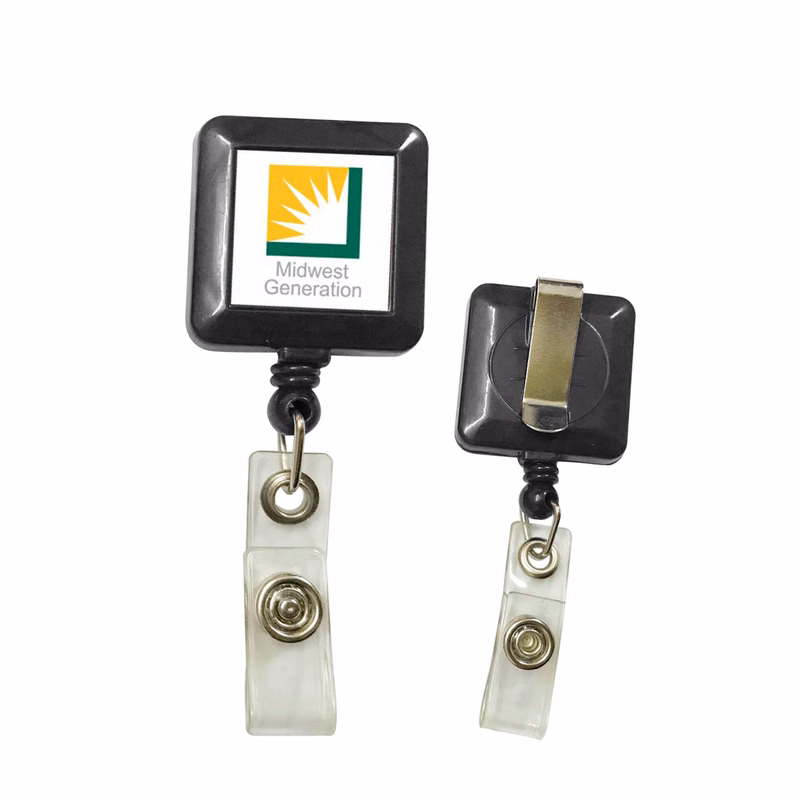Square Shaped Retractable Badge Reels - Close out