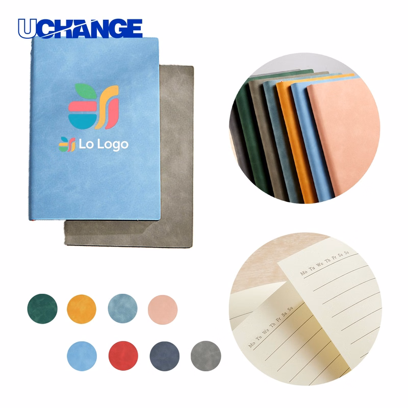 A5 PU Leather Notebook Journal for Business