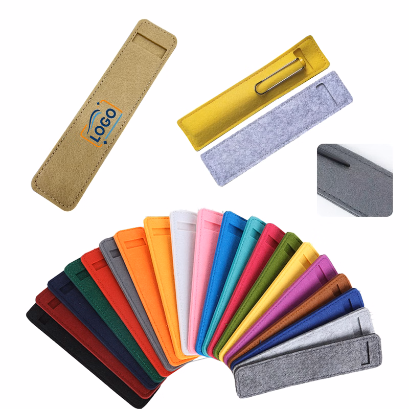 Custom Felt Pen Sleeve with Reinforced Stitching