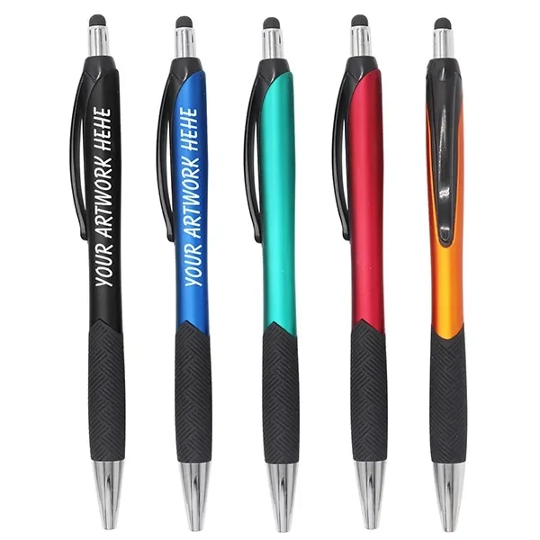 Metallic Pattern Grip Stylus Pen 1