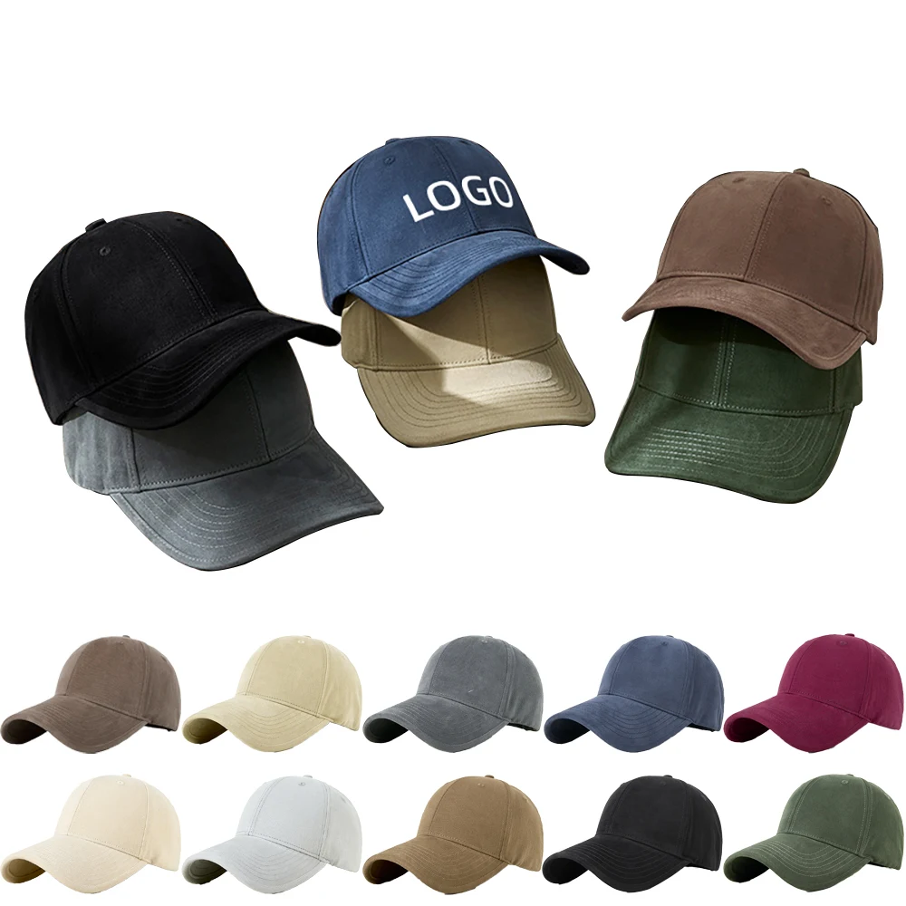 Washed Distressed Adjustable Baseball Cap 1