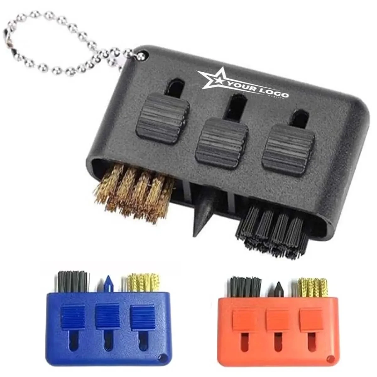 Custom 3-in-1 Golf Slot Cleaning Brush 1