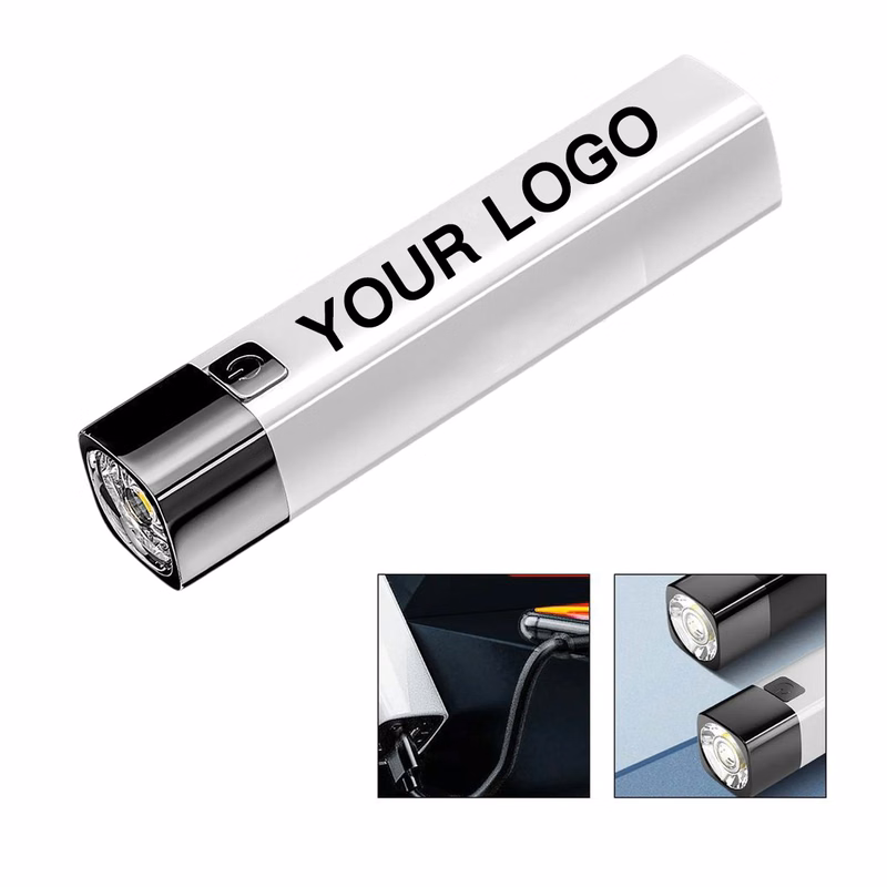 Portable Power Bank Flashlight ABS