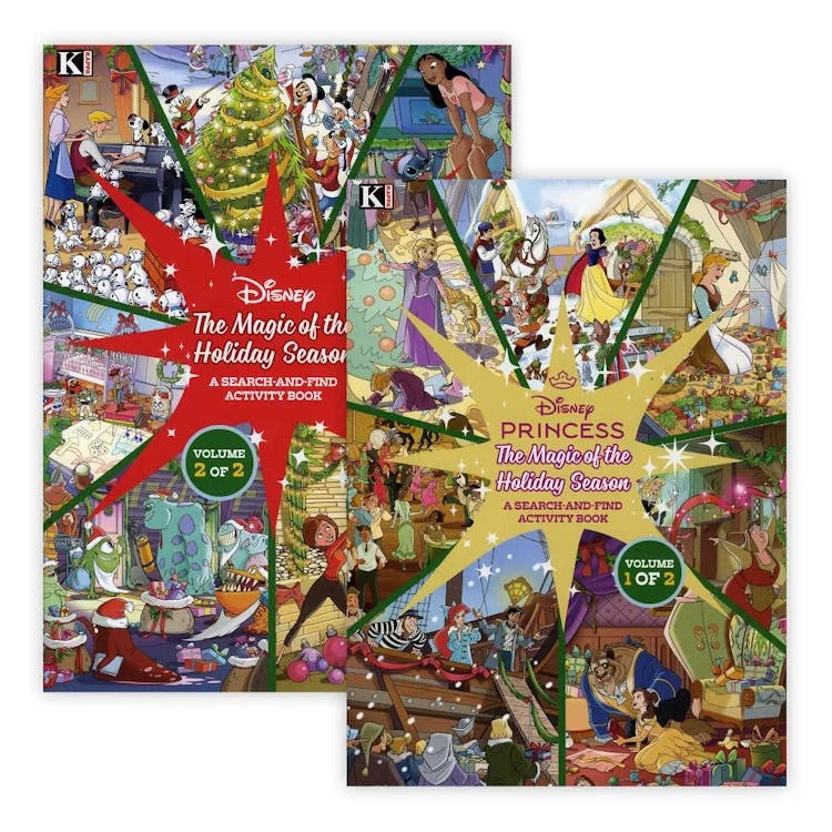 Disney Christmas Search & Find Puzzle Books - 2 Volumes 1