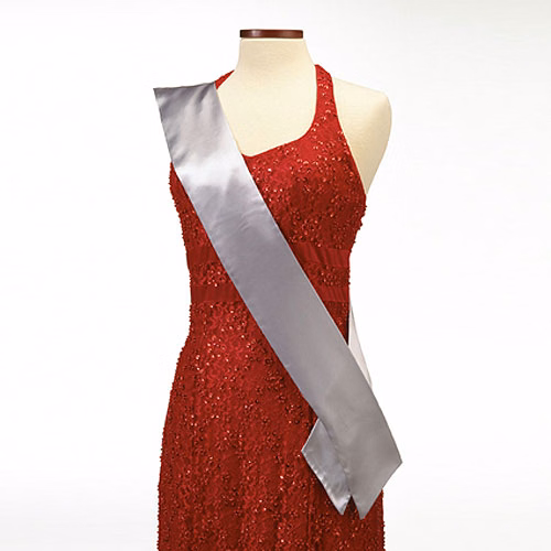 Light Gray Pageant Sash
