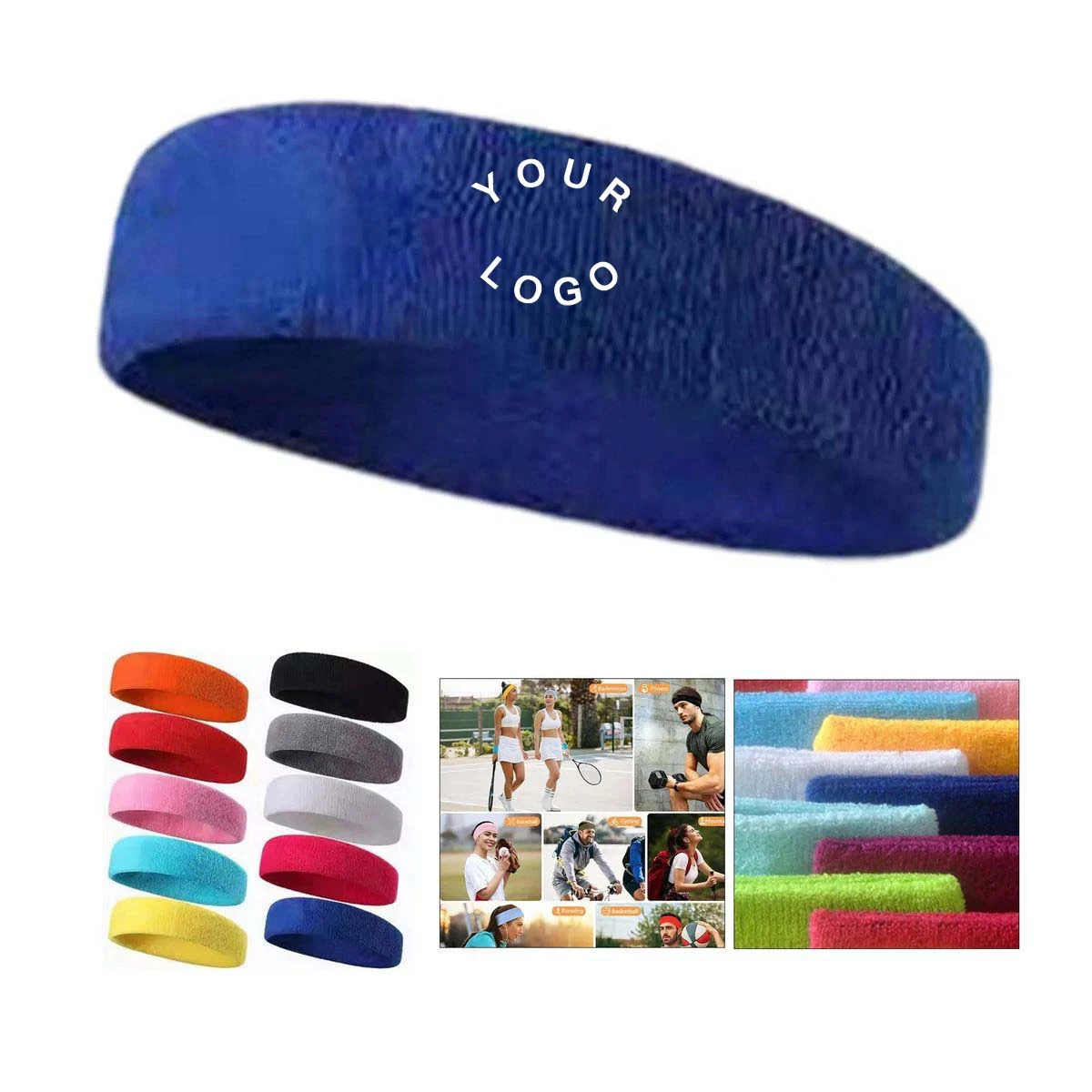 Elastic Cotton Headband for Fitness Training 1