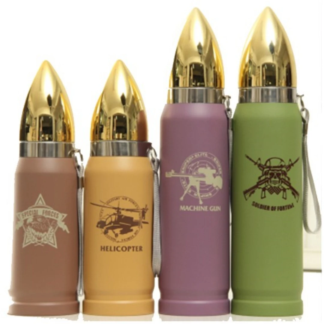 12oz &17oz Double Wall Stainless Steel Vacuum Bullet Water Bottle & Cup & Tumbler 1