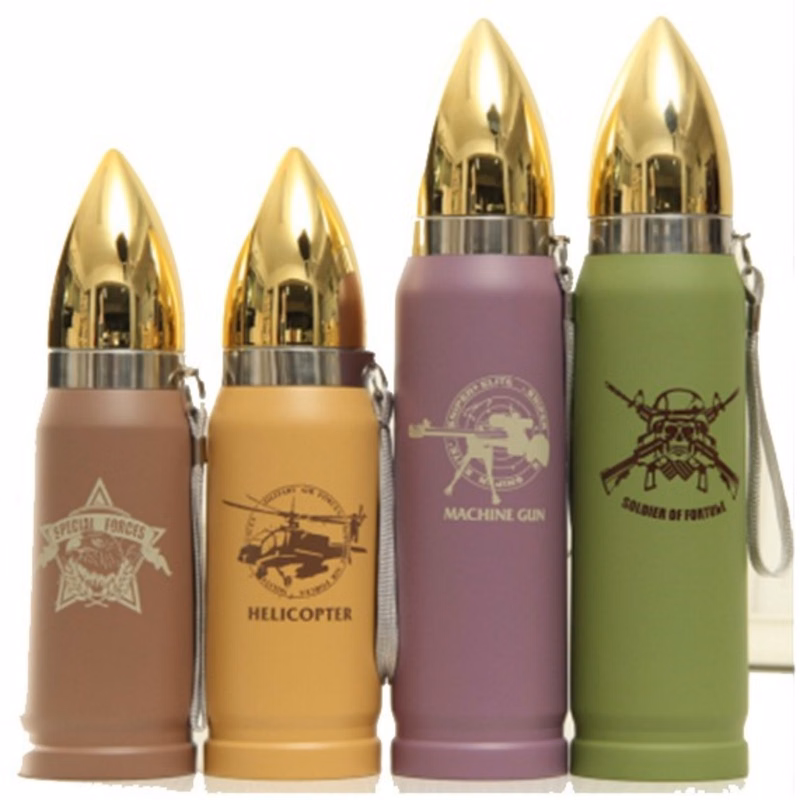 12oz &17oz Double Wall Stainless Steel Vacuum Bullet Water Bottle & Cup & Tumbler