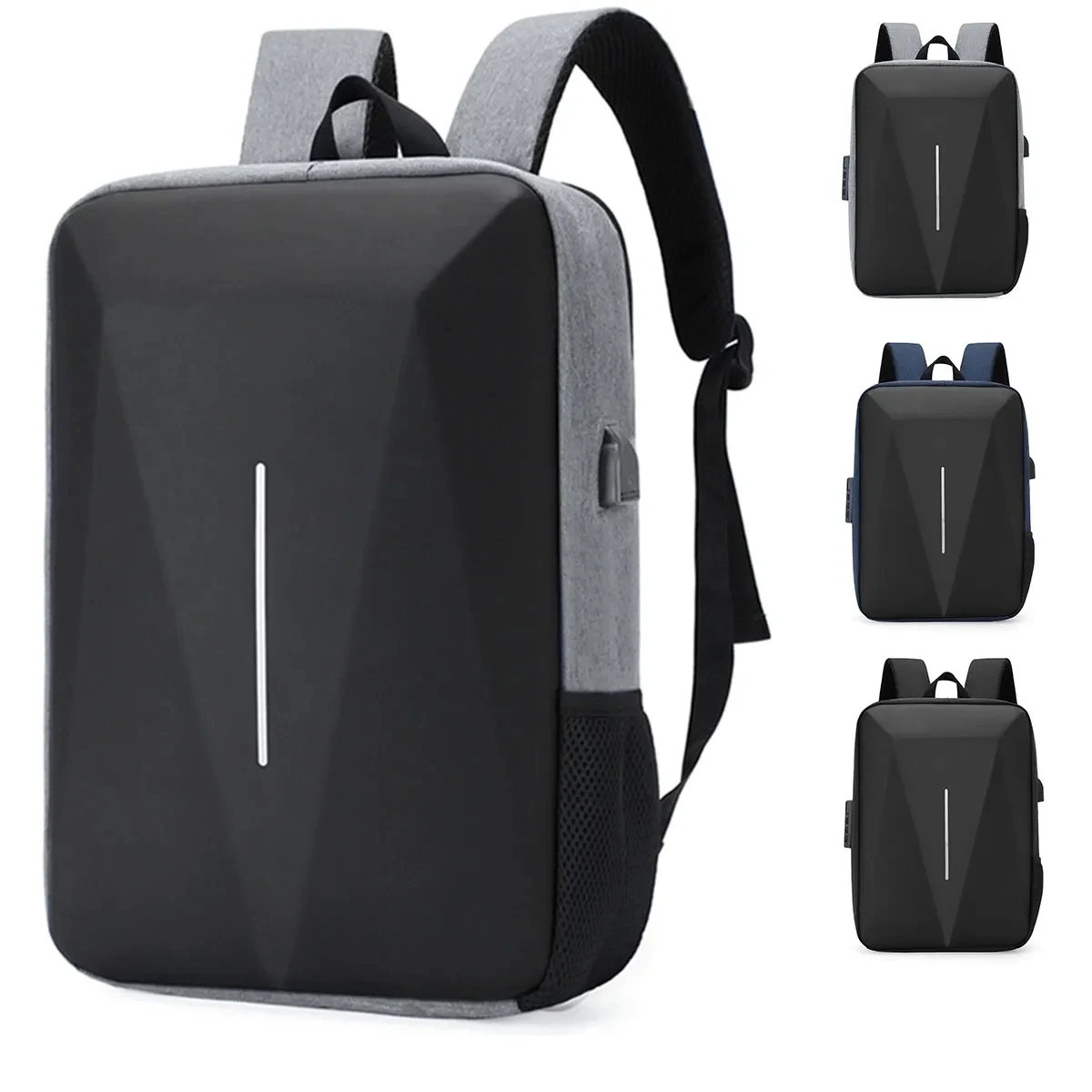 USB Hard Waterproof Shell Travel Computer Backpack 1