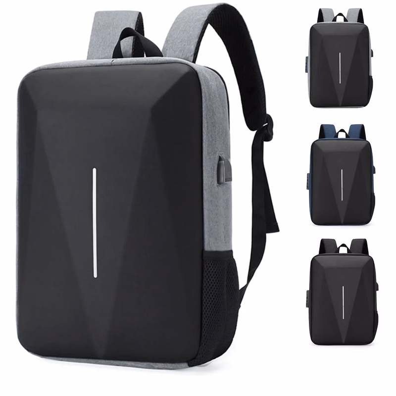 USB Hard Waterproof Shell Travel Computer Backpack