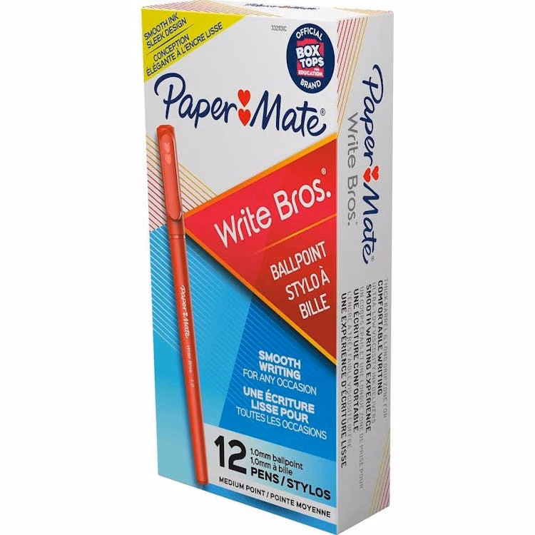 Ballpoint Pens - Red 1.0 mm 12 Box