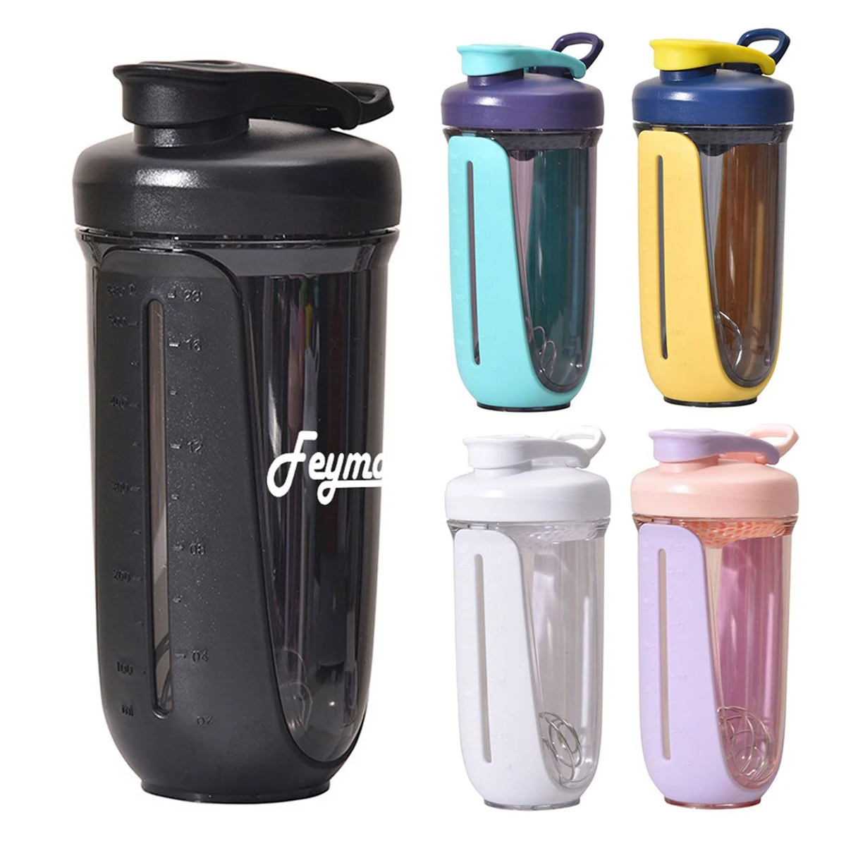 22oz Protein Powder Shake Shaker w/ Scale 1