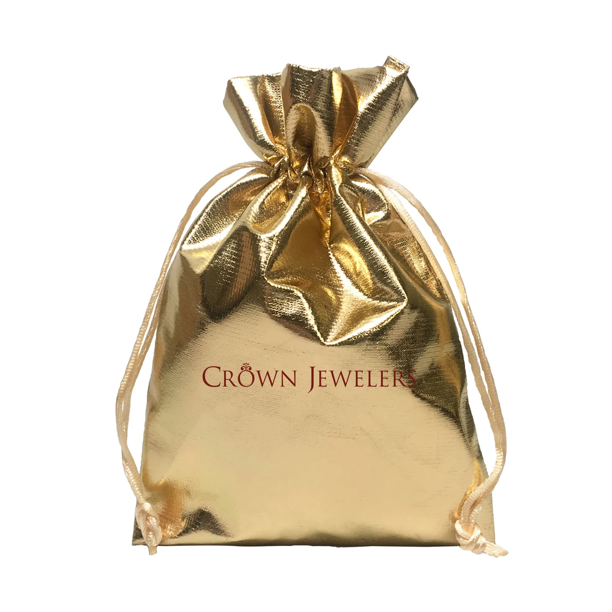 Large Metallic Lamé Drawstring Pouch 1