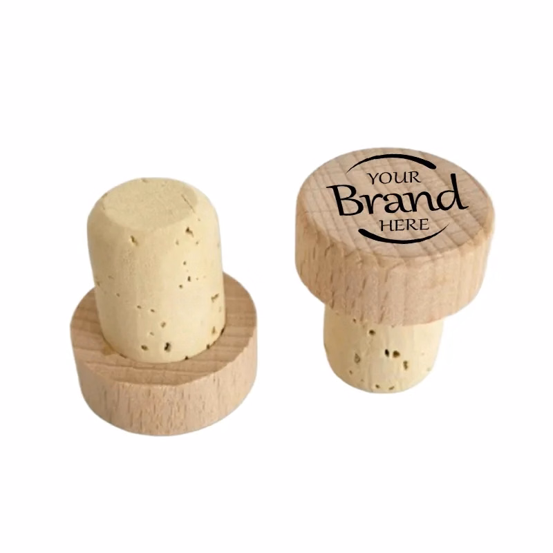 Wood Top Bottle Cork