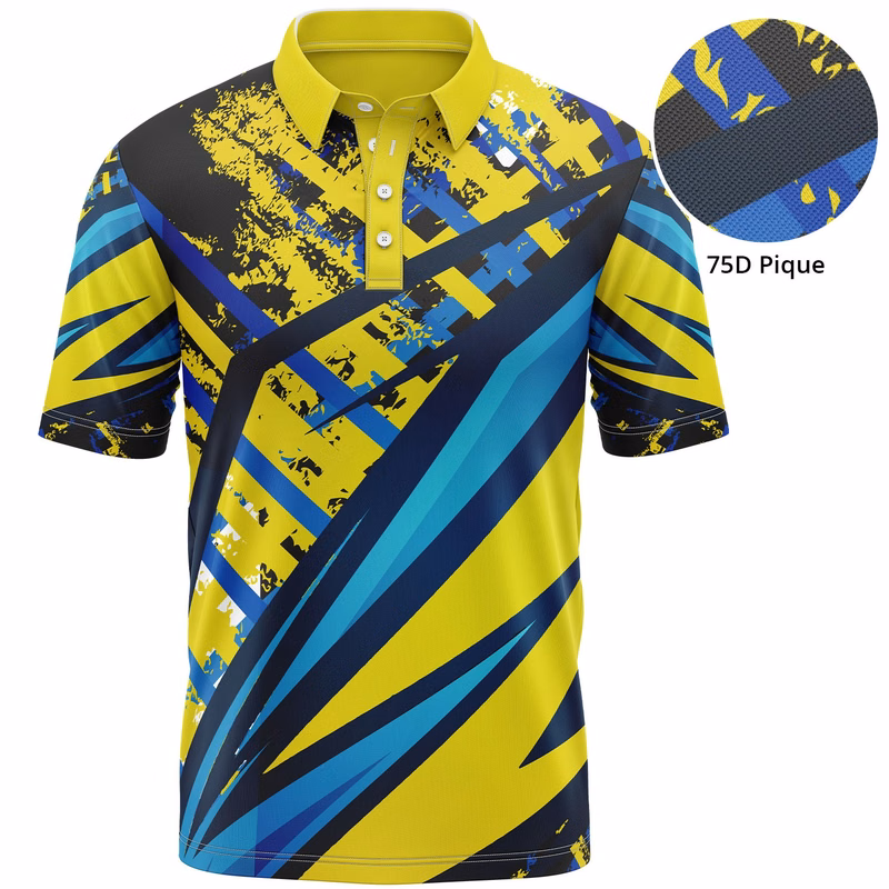 Youth 75D Pique Sublimation Polo Shirt, soft & moisture wicking