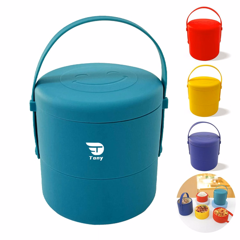 Silicone Double-Layer Insulated Lunch Box