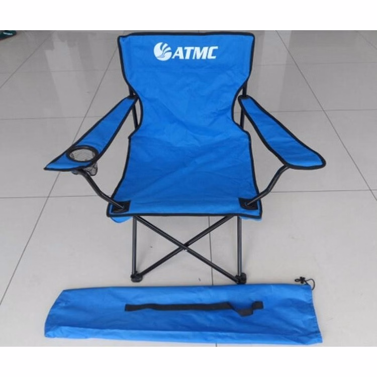 Outdoor Camping Fishing Portable Collapsible Chair with Armrest