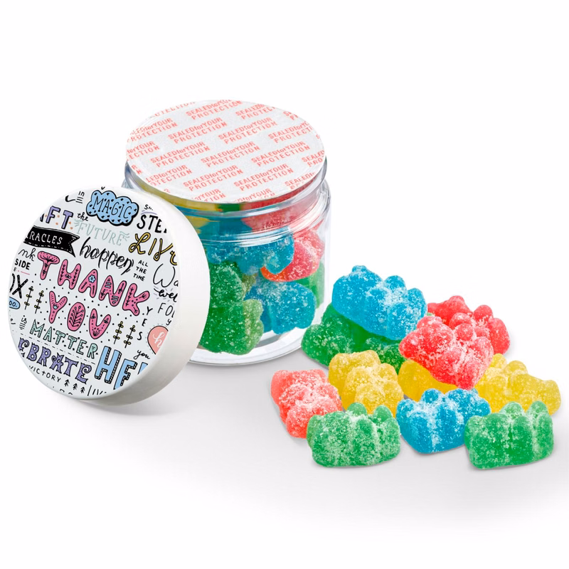 2 OZ JAR OF SOUR GUMMY BEARS