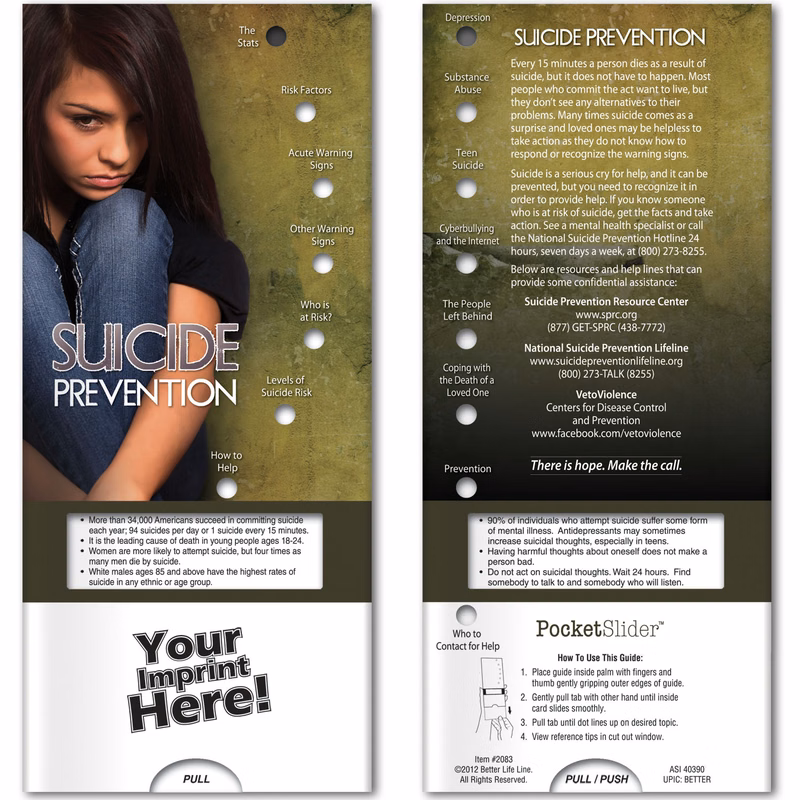 Pocket Slider - Suicide Prevention