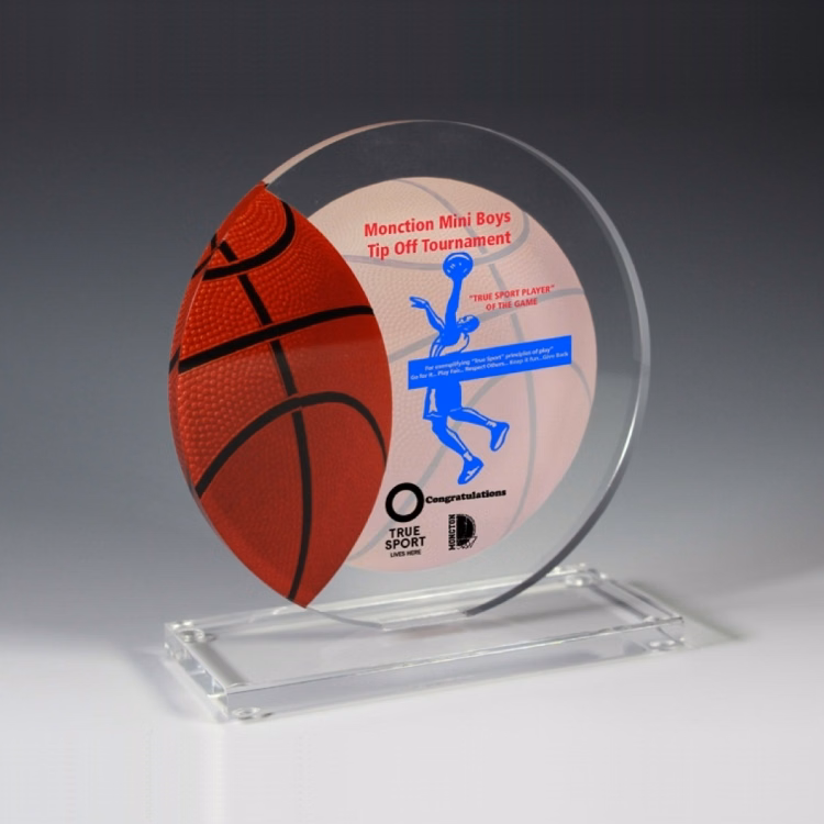 Basketball Achievement Award - 4 Color Process - (5¾" x 6¼")