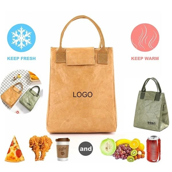 Insulated Reusable Paper Bento Lunch Bag 1