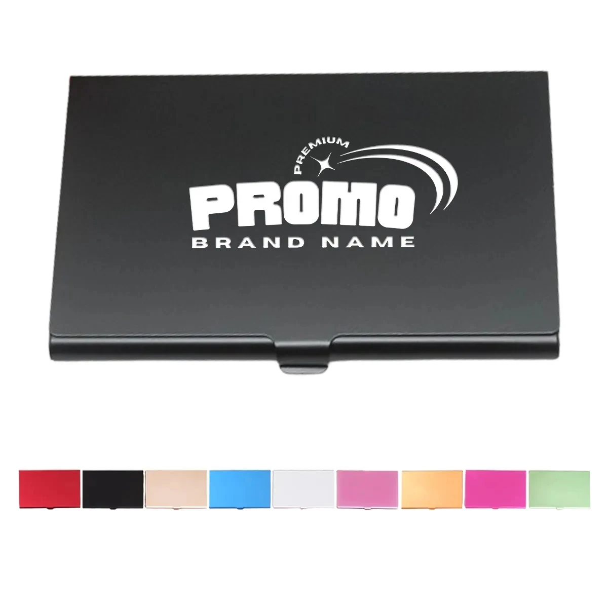 Unisex Buckle Pocket Metal Case Slim Business Card Holder 1