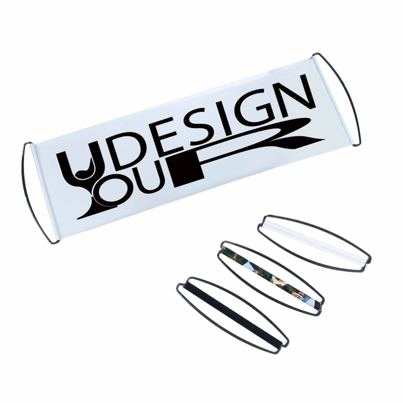 Portable Retractable Advertising Hand Banner