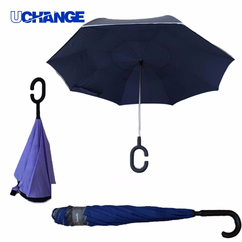Reversed C Shaped Umbrella for Rain